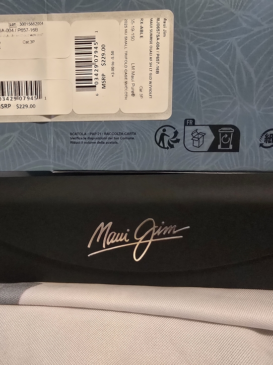 Maui Jim Gold Frame Sunglasses with Pink Mirrored Lenses